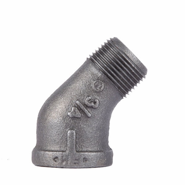 B & K 3/4 in. MIP each X 3/4 in. D FIP Black Malleable Iron 45 degree Street Elbow 310SE45-34 - main