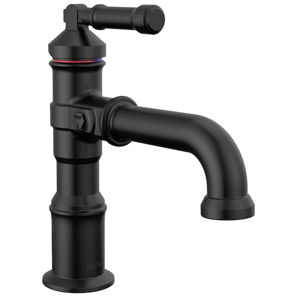 Delta Broderick Single Handle Bathroom Faucet In Matte Black 584-BLLPU-DST - main