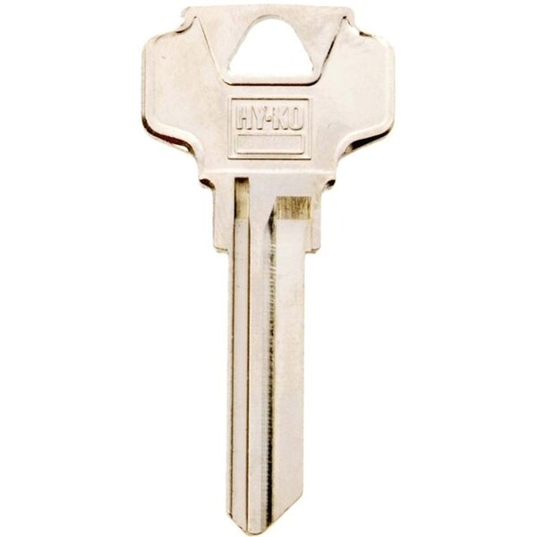 Hy-Ko Key Blank, Brass, Nickel, For: Dexter Cabinet, House Locks and Padlocks 11010DE8 - main