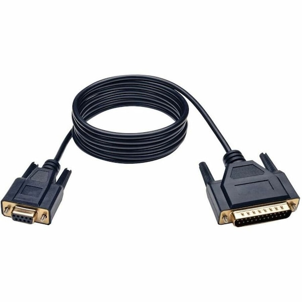 Tripp Lite 6FT NULL MODEM SERIAL RS232 CABLE ADAPTER DB9 TO BD25 F/M 6FT P456-006 - main