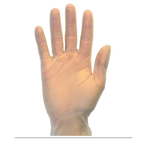 Safety Zone Vinyl Powdered 2.5 mil Gloves - Clear, Lrg - Case of 1000 GVDR-LG-HH - main