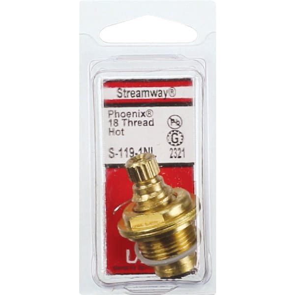 Westlake Pipe & Fittings Hot Water Kitchen/Bathroom Sink Faucet Stem for Streamway S-119-1NL - main