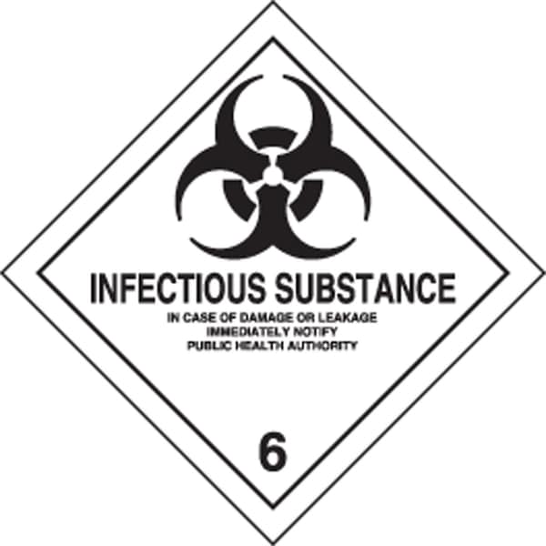 Accuform DOT SHIPPING LABELS HAZARD CLASS 6 MSL608EV5 - main