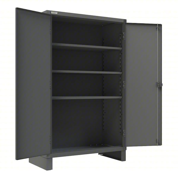 Durham Mfg Storage Cabinet, 78 in H, 48 1/4 in W, 24 1/4 in D, Swing, Padlockeable, 3 Shelves 3703-3S-95 - main
