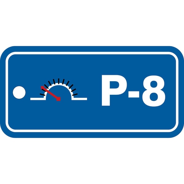 Accuform Energy Source ID Tag, P-8, 1.5inx3in, Plastic, 5PK TDF708VPM - main