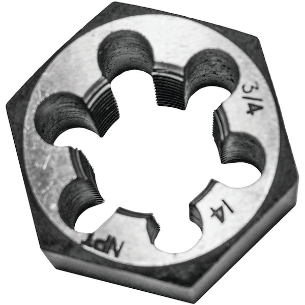 Century Drill & Tool 3/4-14 NPT 1-7/16'' Across Flats Hexagon Pipe Die 98305 - main