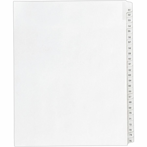 Avery Dividers, Index, Sdtab, 51-75 25PK AVE01703 - main