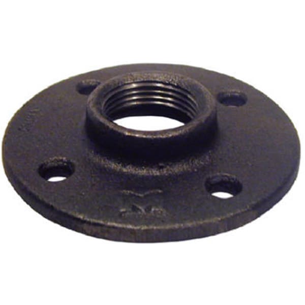 Pannext Fittings B-FLF12 1.25 in. Black Pipe Floor Flange 449366 - main