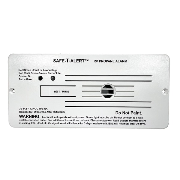 Safe-T-Alert 30 Series 12V RV Propane Alarm - White 30-442-P-WT - main
