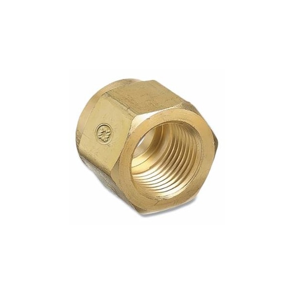 Western Enterprises Regulator Inlet Nuts, Carbon Dioxide (CO2), Brass, CGA-320, Hand-Tight 312-6-CO-2 - main