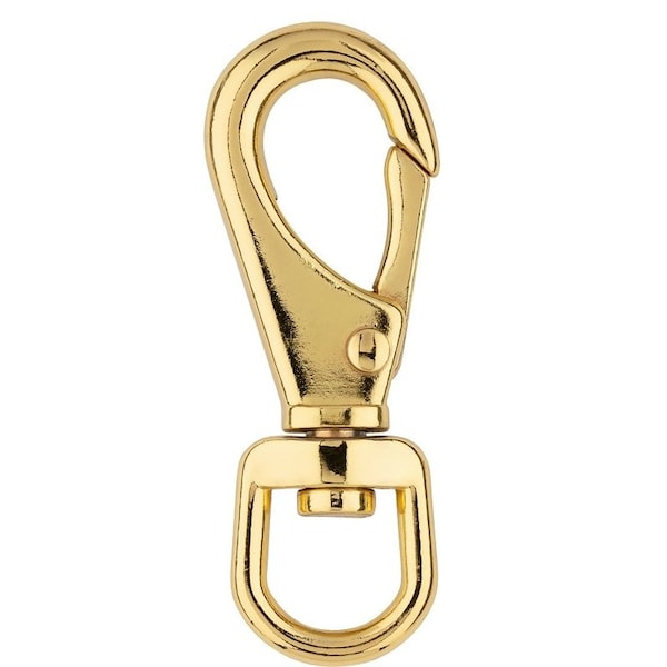 National Hardware Boat Snap with Swivel Round Eye, 5/8 x 3-7/8 in, 100 lb Working Load, Zinc, Bronze N890-011 - main