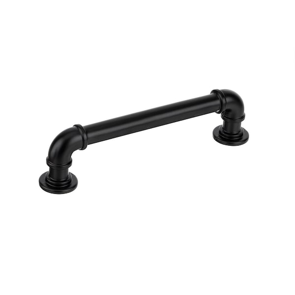 Kingston Brass Cabinet Industrial Pipe Pull for Kitchen, 128 mm, Matte Black RBP22091MB - main