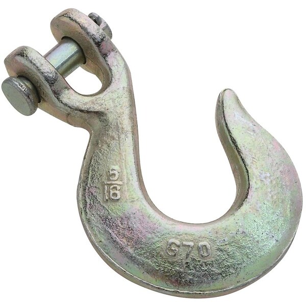 National Hardware 3254BC Series Clevis Slip Hook, 5/16 in, 4700 lb Working Load, Steel, Yellow Chrome N282-103 - main