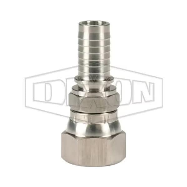 Dixon Crimp Collar, 1-1/2 in, Female JIC Swivel, 316 SS, Domestic FJR-T24 - main