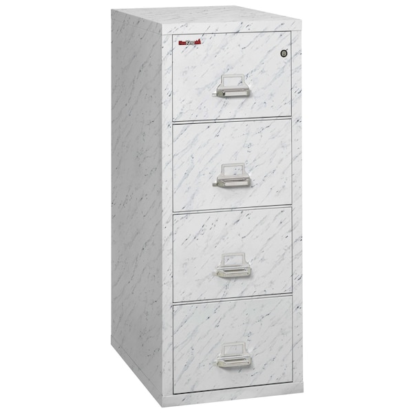 Fireking 4 Drawer, 1 Hr Fire & impact rated, 31" depth Legal Calcutta Marble 4-2131-CMA - main