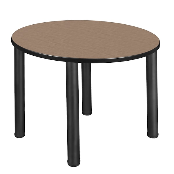 Regency Round Kee Medium Breakroom Table, 36 in W, 36 in L, Noble Oak TB36RNDNOBPBK - main