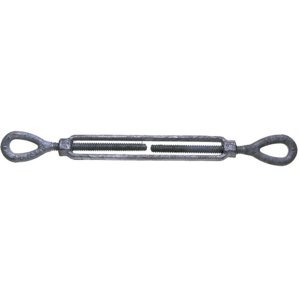 Baron BARON 15-5/8X6 Turnbuckle, 3500 lb Weight Capacity, Eye Fitting A, Eye Fitting B, Galvanized Steel 15-5/8X6 - main