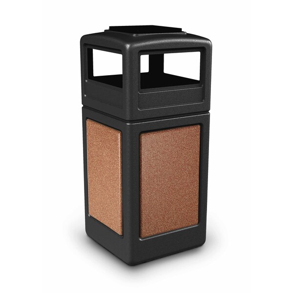 Commercial Zone Products StoneTec Trash Bin Ash 42 gal., Blk Sed 72051499 - main