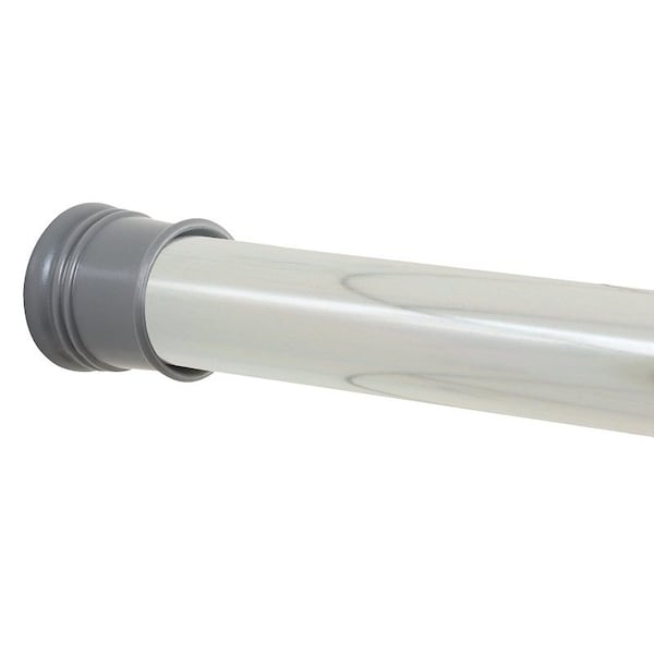 Zenna Home TwistTight Series Shower Rod, 72 in L Adjustable, 114 in Dia Rod, Steel, Chrome 506S/505S - main