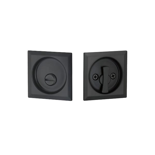 Emtek Pocket Door Locks Privacy Matte Black EETPDSQU63MB - main