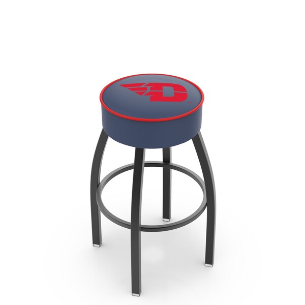 Holland Bar Stool Co 30" University of Dayton Cushion Seat, Blk Wrnkl Base Swivel Bar Stool L8B130DytnUn - main