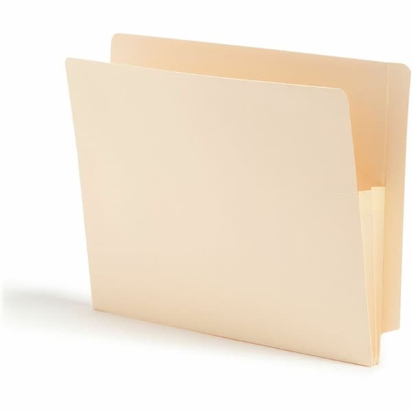 Smead 1-3/4" Accordion Expansion End Tab File Pocket, Straight Tab, Ltr, Manila, 25/Bx 75114 - main