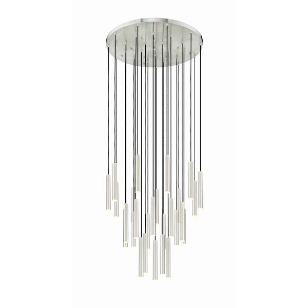 Z-Lite Forest 27 Light Chandelier, Brushed Nickel, 36 In W x 12 In H 919MP12-27R-BN-LED - main