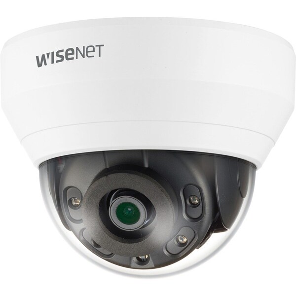 Hanwha Vision WISENET Q NETWORK INDOOR DOME CAMERA, 4MP @30FPS, 2.8MM FIXED FOCAL LENS (107 ), QND-7012R - main