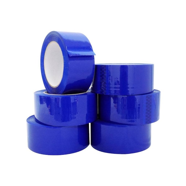 Wod Tape Premium Grade Carton Sealing Packaging Tape 2.6 Mil Acrylic Adhesive Blue: 2 in. x 110yds, 36PK WOD CSTC26WBA-02000-36-110-BLU - main