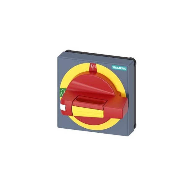 Siemens Handle with masking frame Emergency switching-off Size 75x 75 for shaft 8x 8UD1771-2AF05 - main