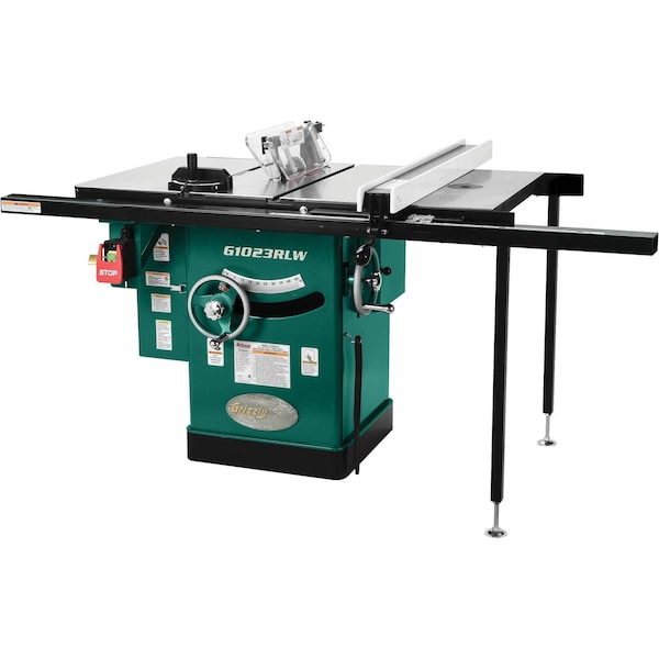 Grizzly 10" 3 HP 240V Cabinet Table Saw with Built-in Router Table G1023RLW - main