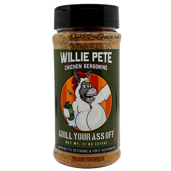 Grill Your Ass Off Pete Chicken BBQ Seasoning 11 oz WILLIE - main