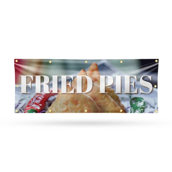 Signmission Fried Pies, 48 Inch x 120 Inch, Vinyl Banner B-120-30661 - main