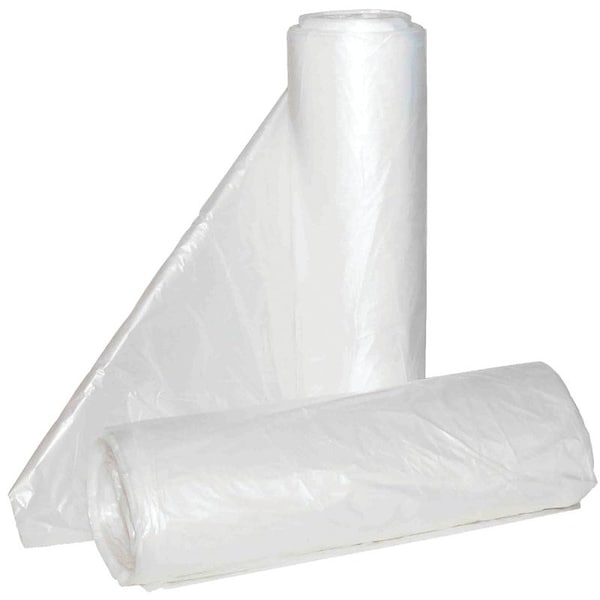 Aluf Plastics HiLene AntiMicrobial Can Liner, 24 x 33 in, 12 to 16 gal Capacity, HDPE, Clear HCR-243306C - main