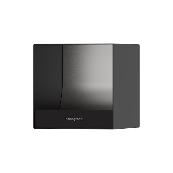 Hansgrohe XtraStoris Original Recessed Toilet Paper Holder 6"x 6"x 5.5" in Matte Black 56065670 - main