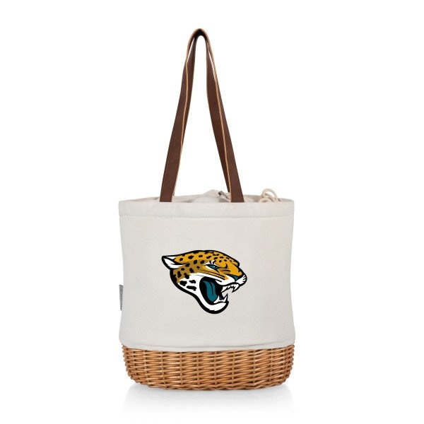 Picnic Time Family Of Brands NFL Jacksonville Jaguars - Pico Willow and Canvas Lunch Basket 200-00-187-154-2 - main