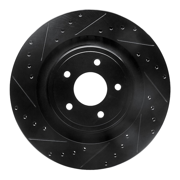 Dynamic Friction Co DFC Brake Rotor - Drilled and Slotted - Black 633-40025L - main