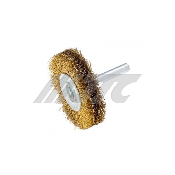 Jtc Auto Tools 6mm wire wheel brushes with sh, brass coated steel wire 5852 - main
