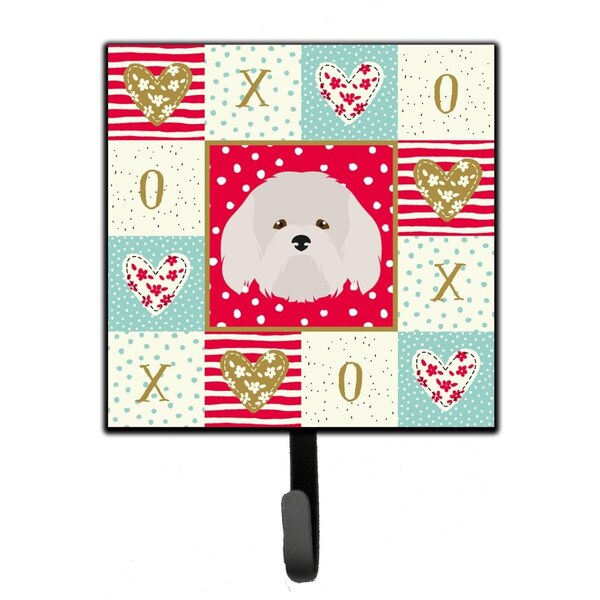 Carolines Treasures 4.25 x 1 x 7 in. Coton De Tulear Love Leash or Key Holder CK5192SH4 - main