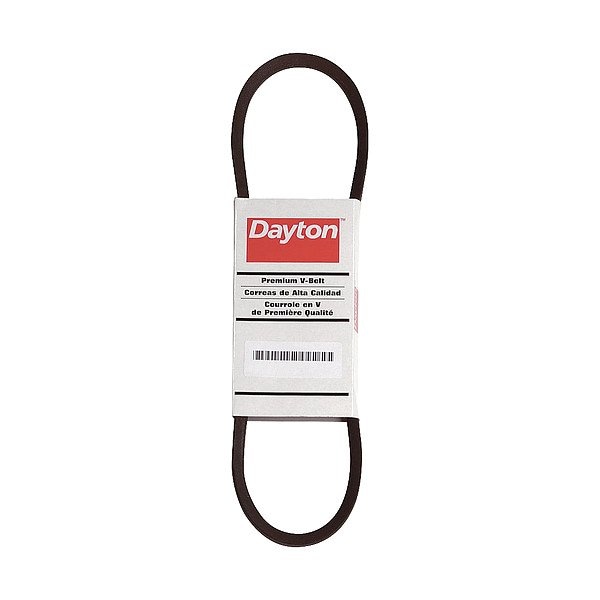 Dayton 3V560 Wedge V-Belt, 56 in Outside Length, 3/8 in Top Width, 5/16" Thickness, 1 Ribs 13V718 - main