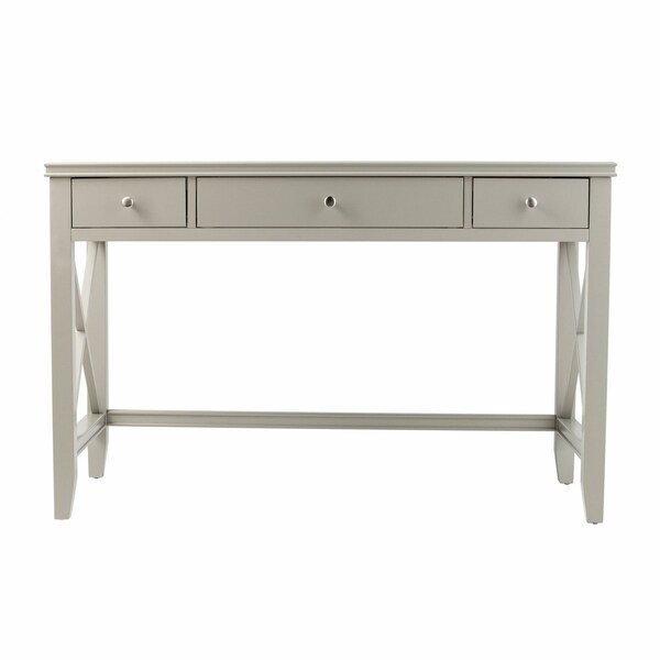 Homeroots Farmhouse Gray Writing Desk 402068 - main