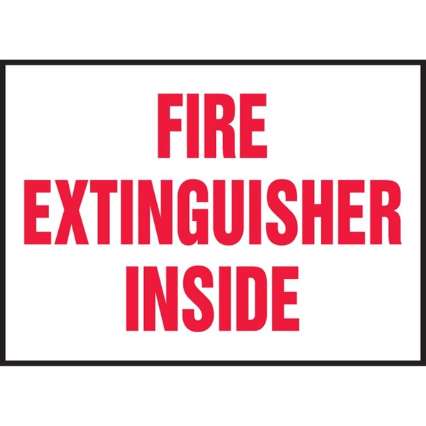 Accuform SAFETY LABEL FIRE EXTINGUISHER INSIDE LFXG438VSP - main