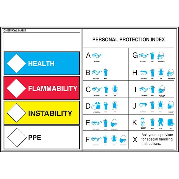 Accuform HMCIS SAFETY LABEL HEALTH LZS418 - main