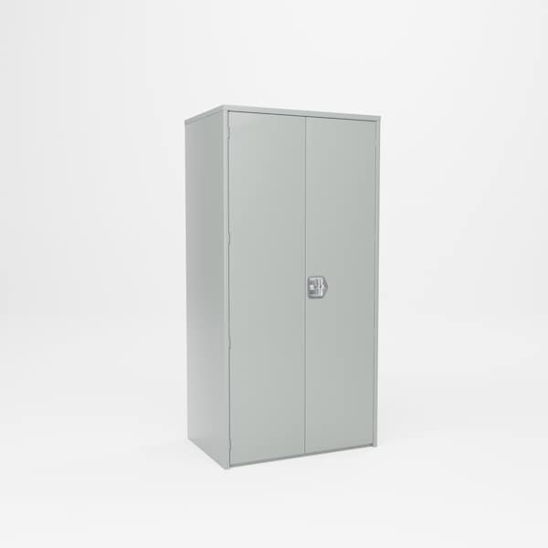 Pucel Double Door Storage Cabinet, 36 in W x 72 in H x 24 in D, Gray HDSC-3672-24-4-DD - main
