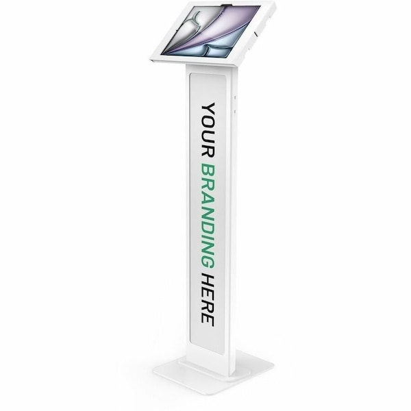 Compulocks IPAD AIR M2 & M3 13IN, APEX ENCLOSURE BRANDABLE FLOOR STAND - WHITE 140W13APXW - main
