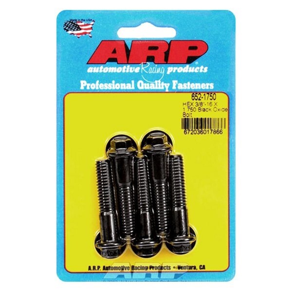 Arp 652-1750 0.37-16 x 1.75 in. 6 Point Bolt Kit, 5PK ARP652-1750 - main