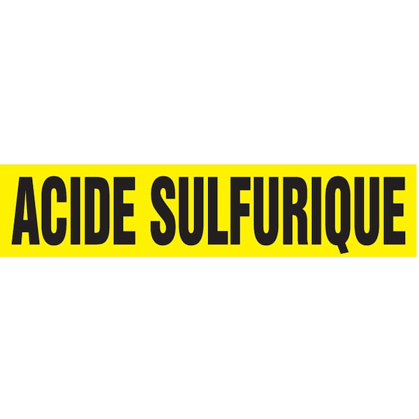 Accuform FRENCH PIPE MARKER ACIDE SULFURIQUE CRPK685SSH - main