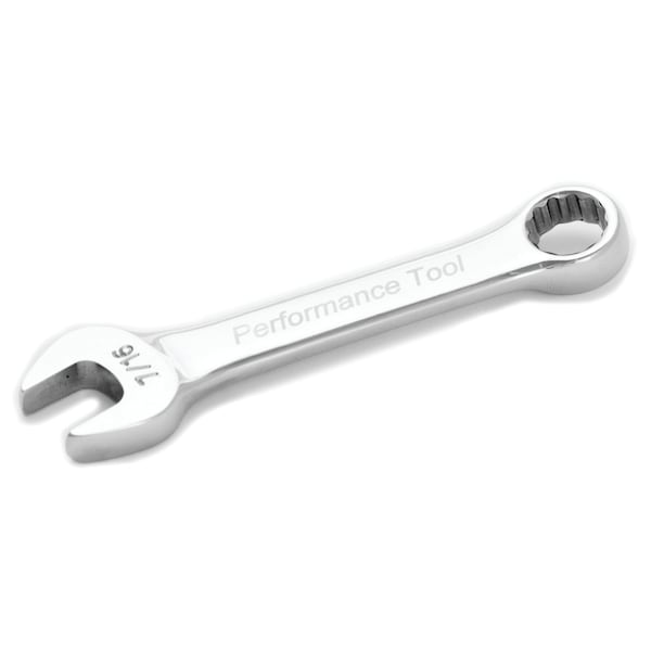 Performance Tool 7/16 In Stubby Combination Wrench Wrench Stubby 7, W30514 W30514 - main