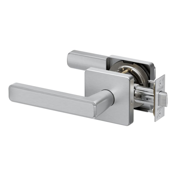 Schlage Grade 2 Passage Tubular Lock, Non-Keyed, Playa Lever, D Rose, Satin Chrome Finish PT10 PLAD 626 - main