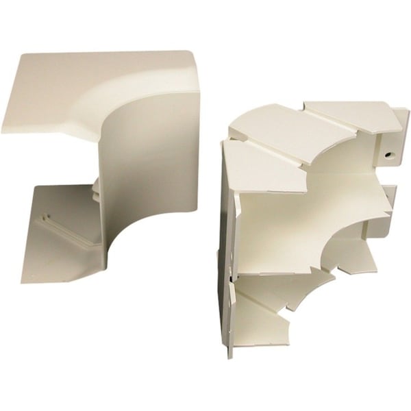 Legrand Internal Elbow Raceway, 40N2 Series, 4 in W, 2 in H, 4-1/2 in L, Ivory 40N2F17V - main